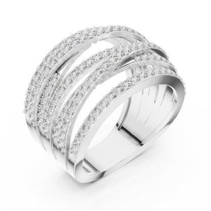 7 Strips Diamond Ring - SB-9-34