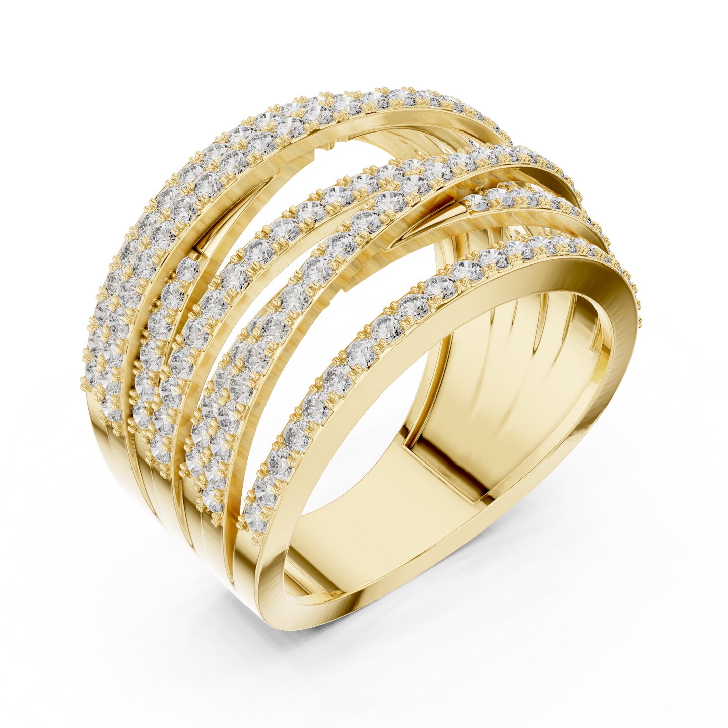 7 Strips Diamond Ring - SB-9-34