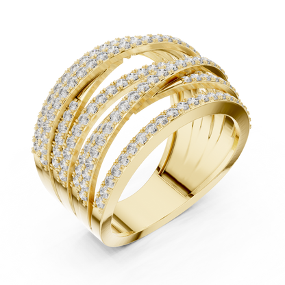 7 Strips Diamond Ring - SB-9-34