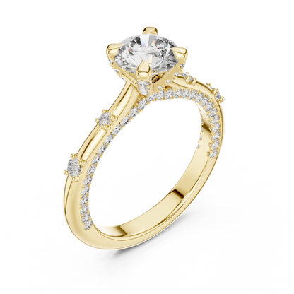 Engagement Multi Diamond Ring - SB-9-37