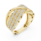 Multi Layer Swirl Diamond Ring - SB-9-39