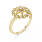 Round Leaves Design Diamond Ring - SB-9-40