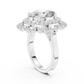 Large Oval Diamond with Dual Border Diamond Ring - SB-9-43