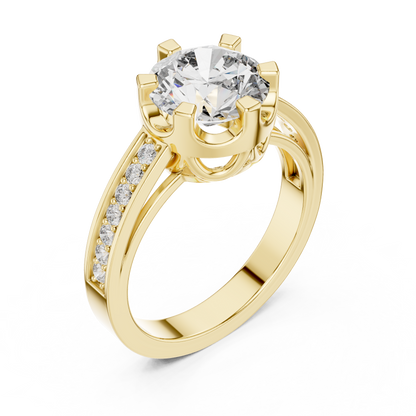 Royal Engagement Diamond Ring - SB-9-48