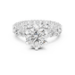 Princess Full Round Bordered Diamond Ring - SB-9-49