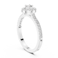 Princess Single Core Diamond Ring - SB-9-50