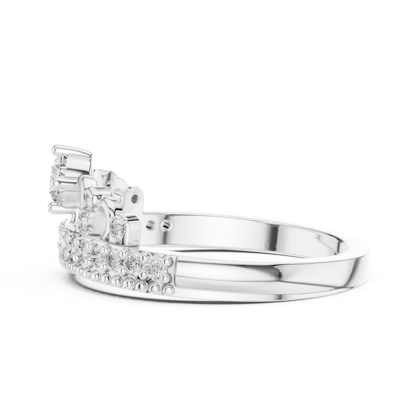 Princess Crown Diamond Ring - SB-9-54