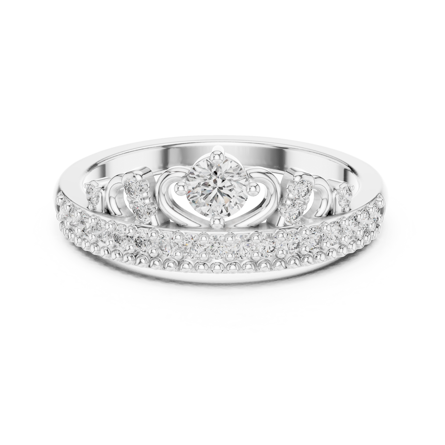 Princess Crown Diamond Ring - SB-9-54