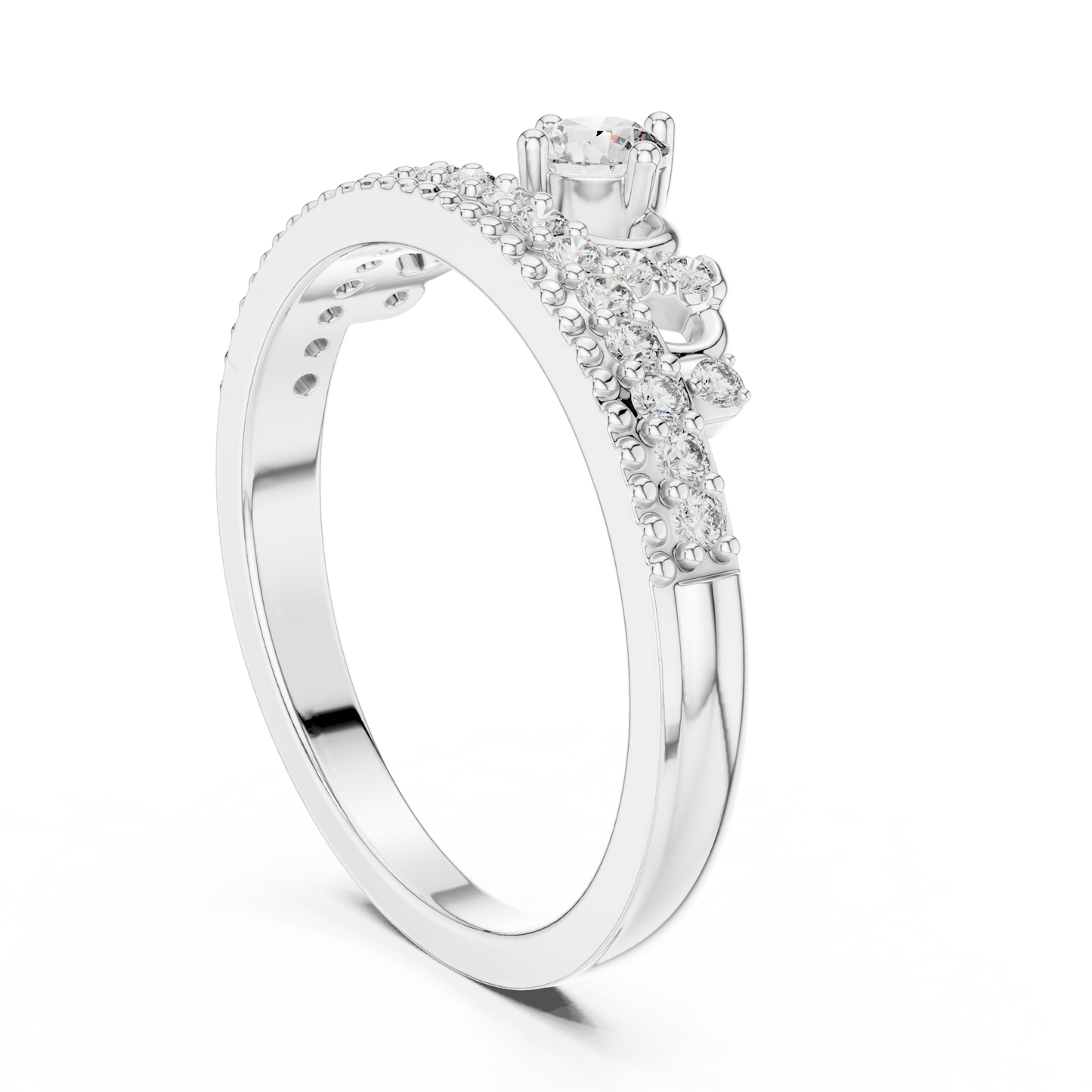 Princess Crown Diamond Ring - SB-9-54