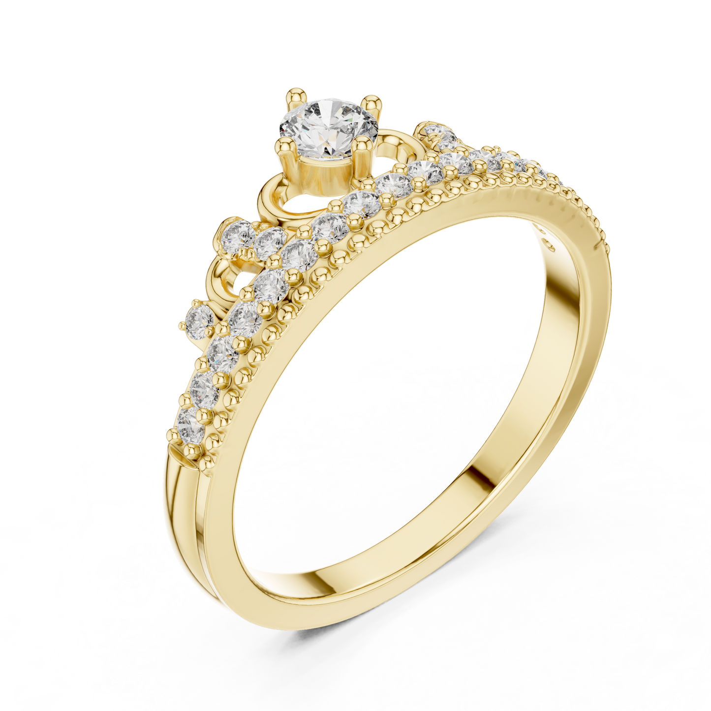 Princess Crown Diamond Ring - SB-9-54