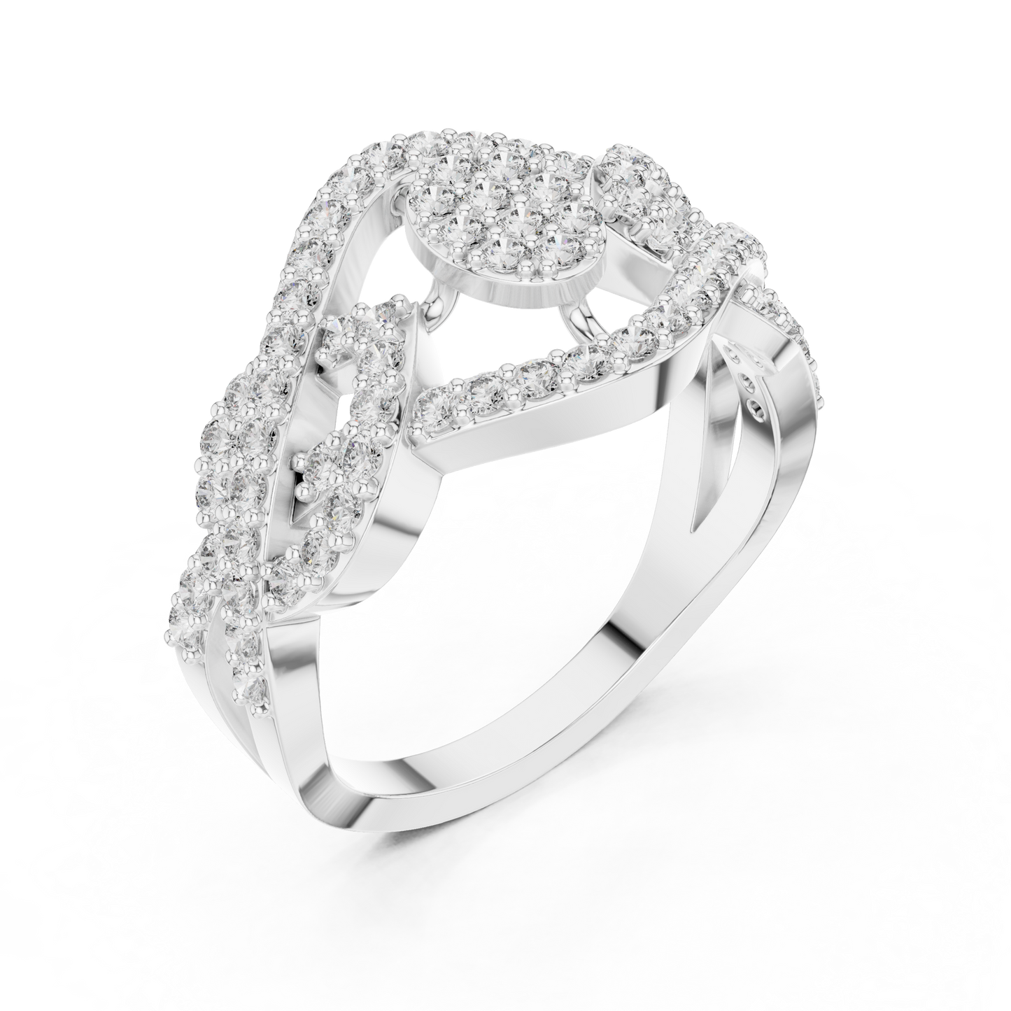 Royal Queen Multi Diamond Ring - SB-9-57