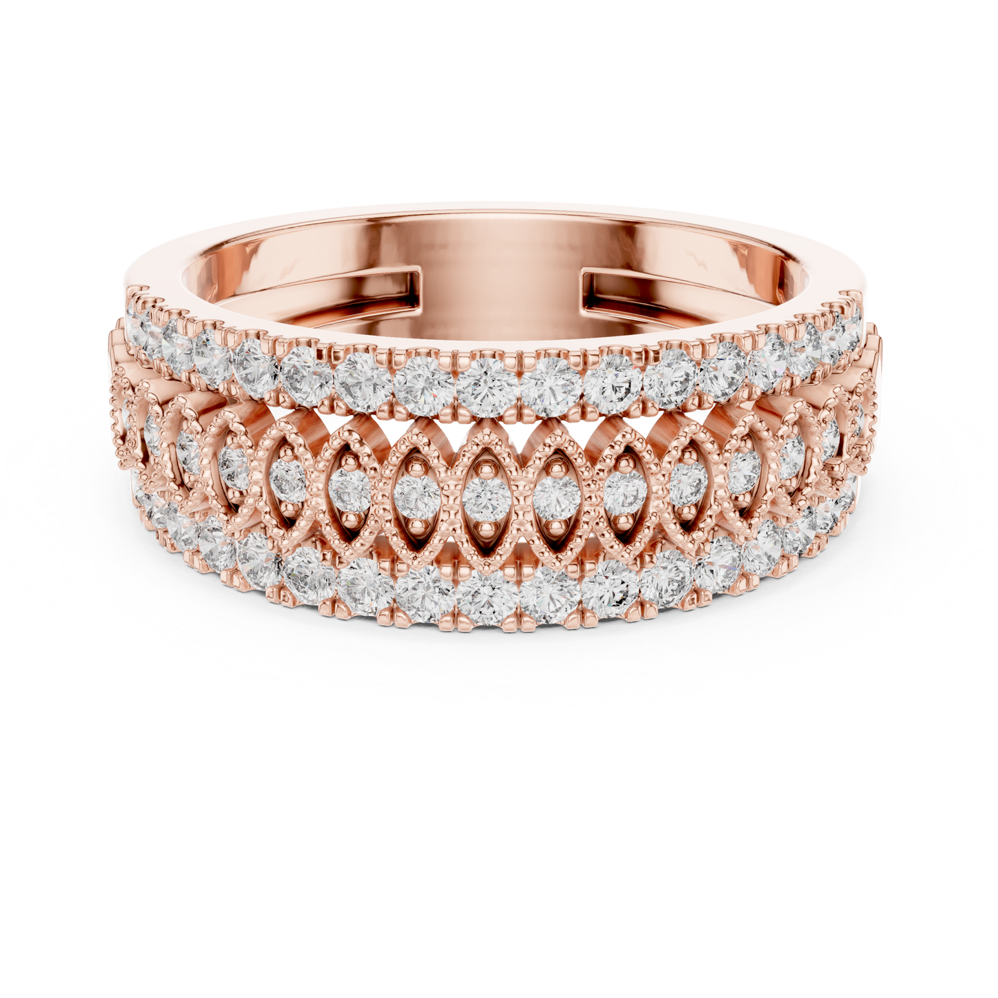 Full Round Royal Style Diamond Ring SB-9-61