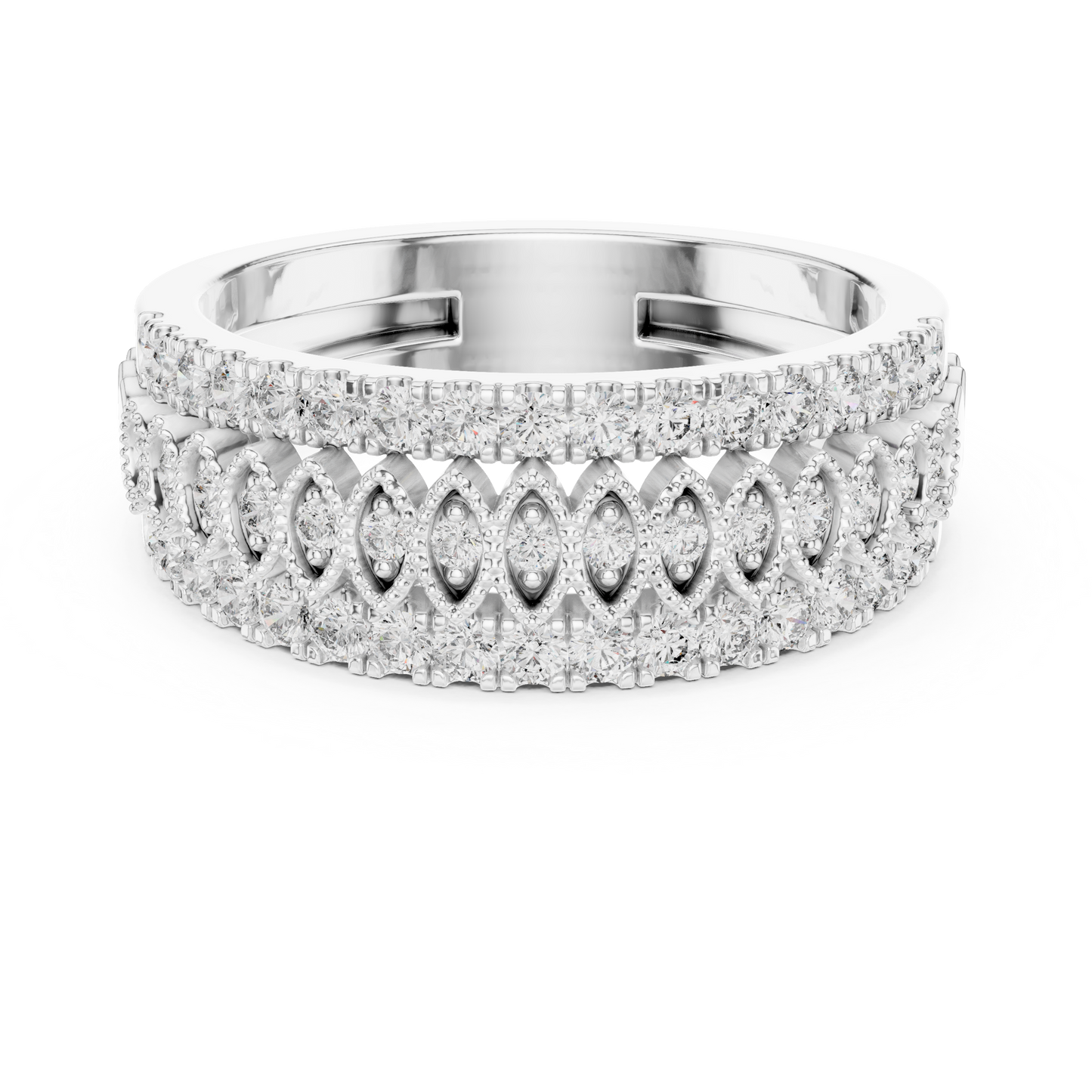 Full Round Royal Style Diamond Ring SB-9-61