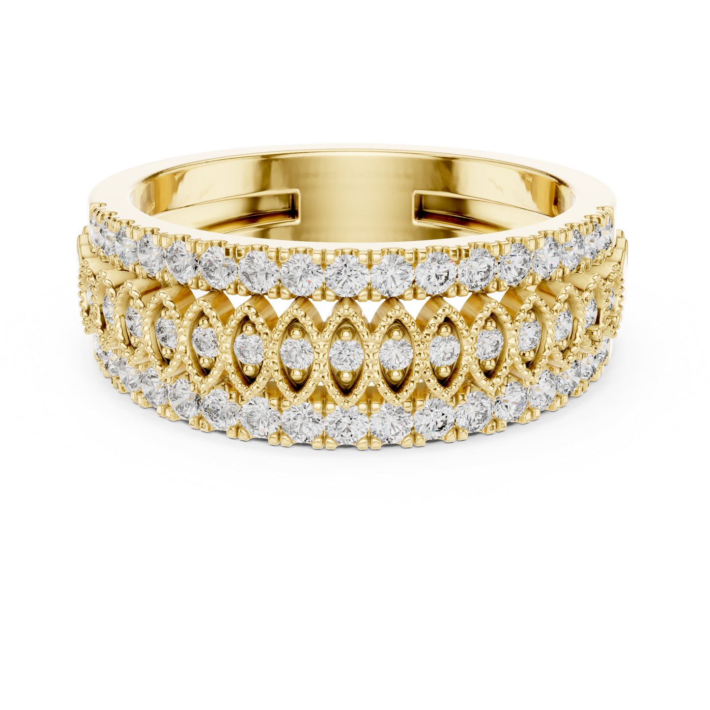 Full Round Royal Style Diamond Ring SB-9-61