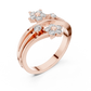 Dual Flower Design Diamond Ring SB-9-63