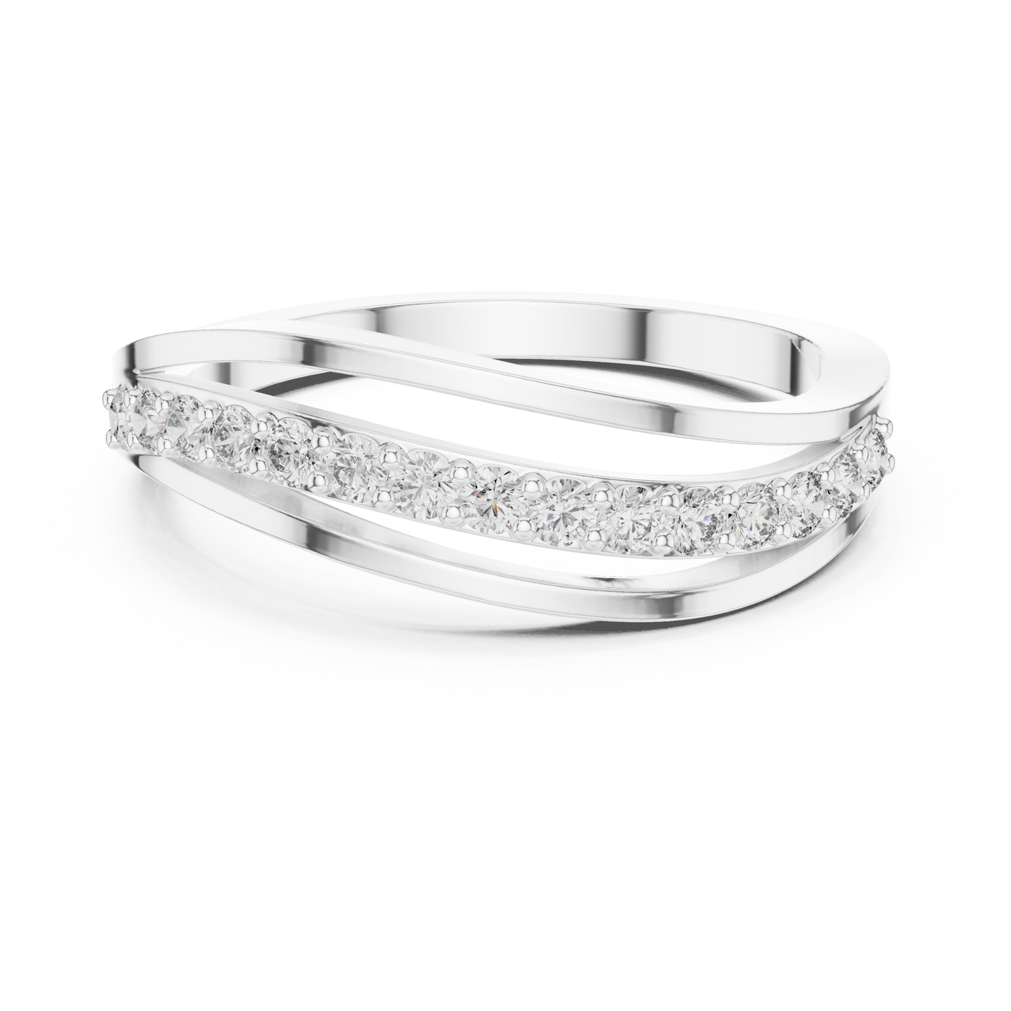 Straight Lined Diamond Ring SB-9-64