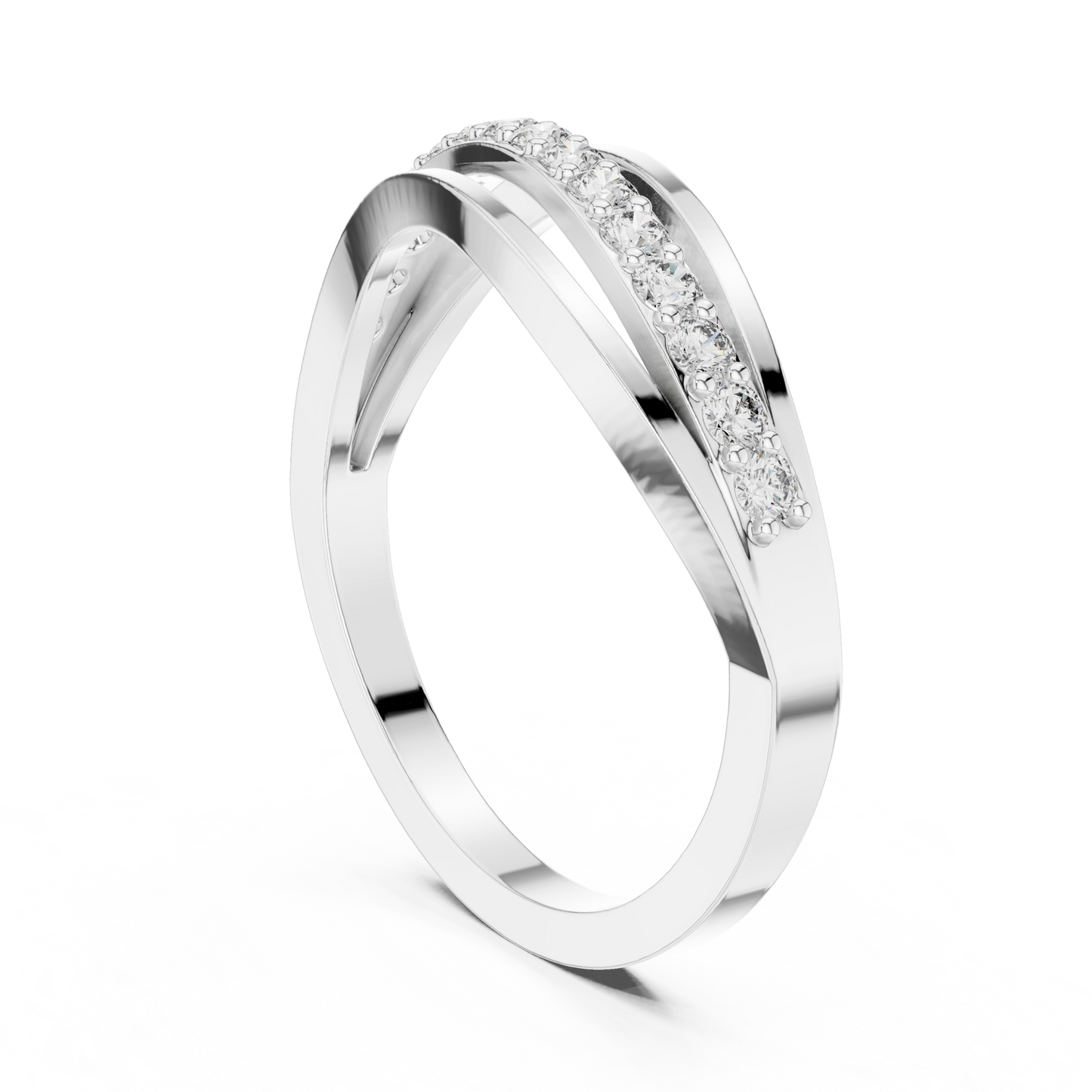 Straight Lined Diamond Ring SB-9-64