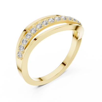 Straight Lined Diamond Ring SB-9-64