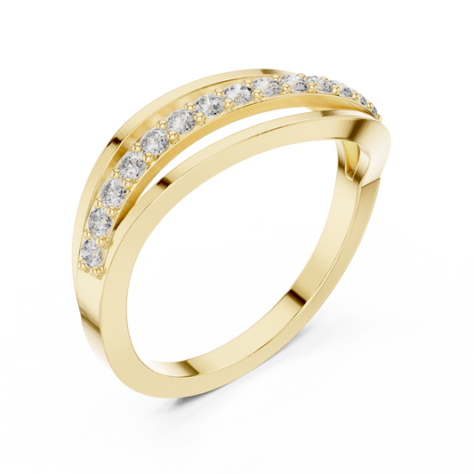 Straight Lined Diamond Ring SB-9-64