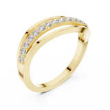 Straight Lined Diamond Ring SB-9-64
