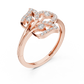 3 Leaf Lotus Diamond Ring SB-9-65