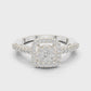 Quadratic Frame Diamond Ring SB-9-81
