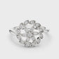 Round Leaves Design Diamond Ring - SB-9-40