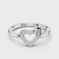 Heart And Crown Diamond Ring - SB-6-25