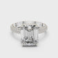Large Square with Small Diamond Border Ring - SB-9-17