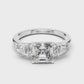 Square Diamond Engagement Ring - SB-9-29