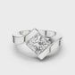 Tilted Square Aesthetic Diamond Ring - SB-9-46