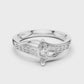 Leaf Curve Diamond Ring - SB-6-3