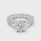 Princess Full Round Bordered Diamond Ring - SB-9-49