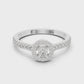 Princess Single Core Diamond Ring - SB-9-50
