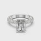 Square Diamond Three Side Covered Diamonds Ring - SB-9-31