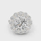 Large Round Diamond Flower Border Ring - SB-9-20