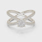 X Shape Diamond Ring SB-9-84