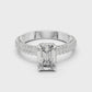 Square Half Border Diamond Ring - SB-9-30